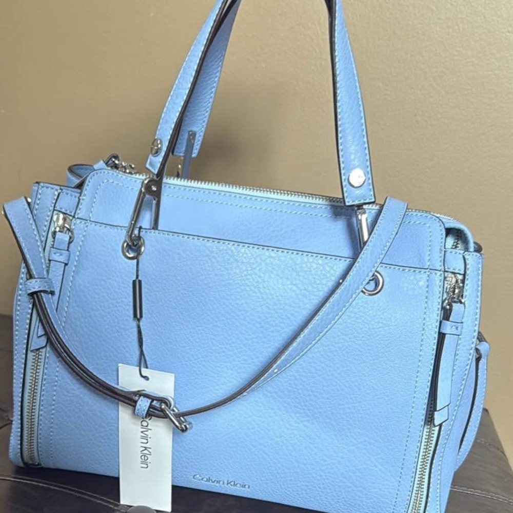 NWT Gorgeous Calvin Klein Reyna Vegan Leather Organization Satchel